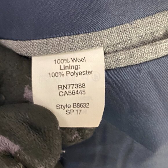 J. CREW Voyager Sport Coat Blazer Men's 44R Fits Slim Gray Thompson Wool - Picture 8 of 15